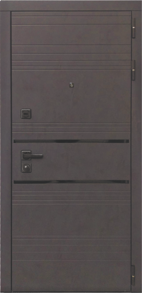 Входная дверь ДвериПРО Л-43 ФЛЗ-649 Капучино (зеркало) DPRO226099 внешняя сторона